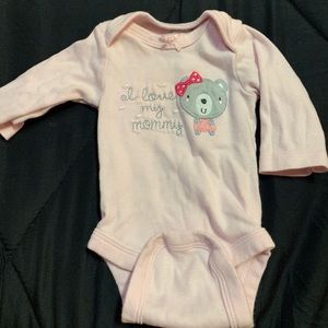 Long sleeve girl onesie